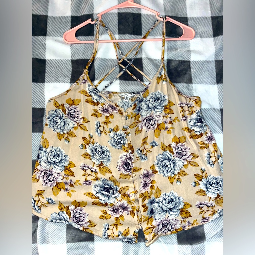 American Eagle Floral Tank